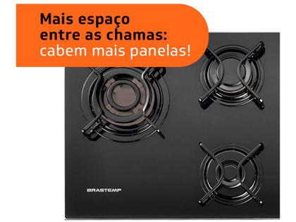 Imagem de Cooktop 5 Bocas a Gás GLP Brastemp Vidro Temperado