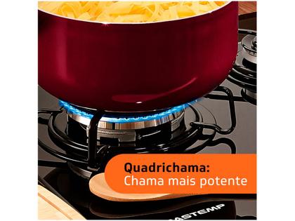 Imagem de Cooktop 5 Bocas a Gás GLP Brastemp Vidro Temperado