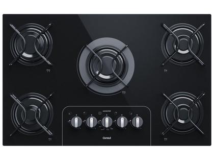 Imagem de Cooktop 5 Bocas a Gás GLP Consul Vidro Temperado