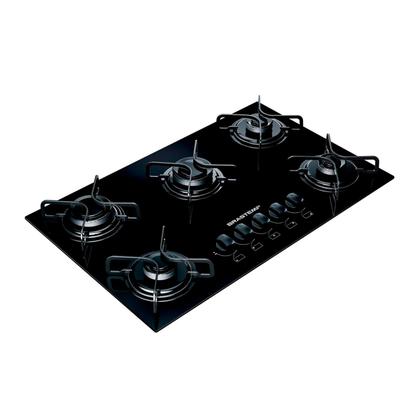 Imagem de Cooktop 5 Bocas Brastemp com Grades Piatina e Acendimento Automático - BDD75AE