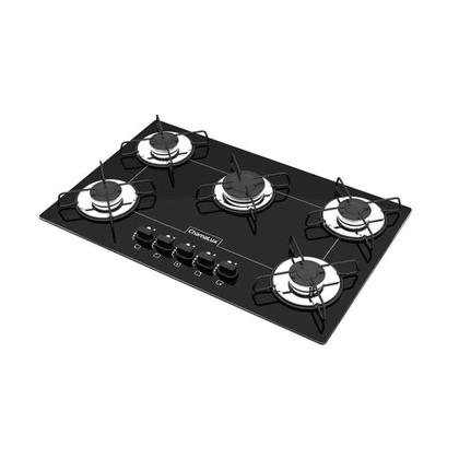 Imagem de Cooktop 5 Bocas Chamalux GLP Preto 57