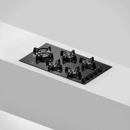 Cooktop 5 Bocas Electrolux a Gás com Tripla Chama (KE5TD) Imagem de Cooktop 5 Bocas Electrolux a Gás com Tripla Chama (KE5TD)