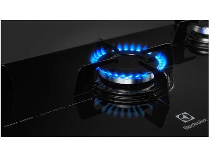 Cooktop 5 Bocas Electrolux a Gás GLP Preto - KE5GP Imagem de Cooktop 5 Bocas Electrolux a Gás GLP Preto