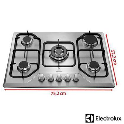 Imagem de Cooktop 5 bocas Electrolux a Gás GT75X