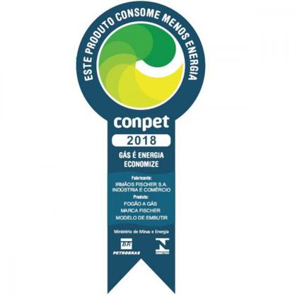 Imagem de Cooktop 5 Bocas Fischer Infinity Tripla Chama Acendimento Automático