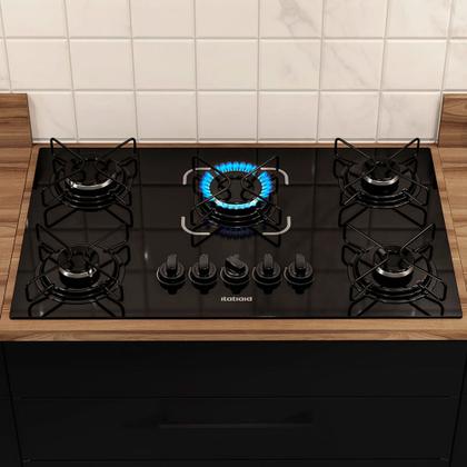 Imagem de Cooktop 5 Bocas Itatiaia Essencial Preto Bivolt