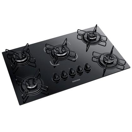 Cooktop 5 Bocas Itatiaia Essencial Vidro Temperado Gás 5Q Preto Bivolt - 3700000193 Imagem de Cooktop 5 Bocas Itatiaia Essencial Vidro Temperado Gás 5Q Preto Bivolt - 3700000193