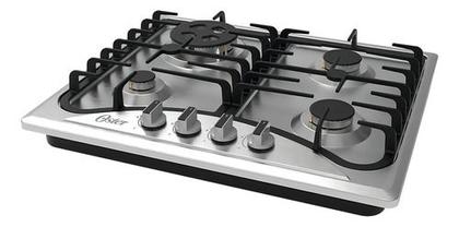Imagem de Cooktop A Gas 4 Bocas Semi Profissional 58x51cm Inox Oster