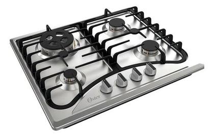 Imagem de Cooktop A Gas 4 Bocas Semi Profissional 58x51cm Inox Oster