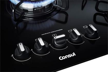 Imagem de Cooktop A Gas 5 Bocas 11550w Bivolt Consul Cdd75ae