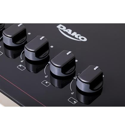 Cooktop a Gás 5 Bocas Preto com Mesa de Vidro e Tripla Chama Dako Diplomata Bivolt Imagem de Cooktop a Gás 5 Bocas Preto com Mesa de Vidro e Tripla Chama Dako Diplomata Bivolt