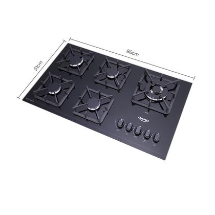Cooktop a Gás 5 Bocas Preto com Mesa de Vidro e Tripla Chama Dako Diplomata Bivolt Imagem de Cooktop a Gás 5 Bocas Preto com Mesa de Vidro e Tripla Chama Dako Diplomata Bivolt