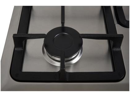 Imagem de Cooktop a Gás Fischer 5 Bocas Tripla Chama Infinity com Trempe de Ferro Fundido Mesa Inox 23678-54121Bivolt