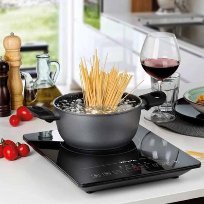 Imagem de Cooktop ariete portatil 28cm com 1 zona de indução em vitrocerâmico 2000w preto 220v 00c199700arbr