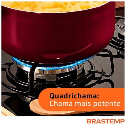 Cooktop Brastemp 5 Bocas com Quadrichama e Acendimento Super Automático Design Inteligente BDD85AE Imagem de Cooktop Brastemp 5 Bocas com Quadrichama e Acendimento Super Automático Design Inteligente BDD85AE