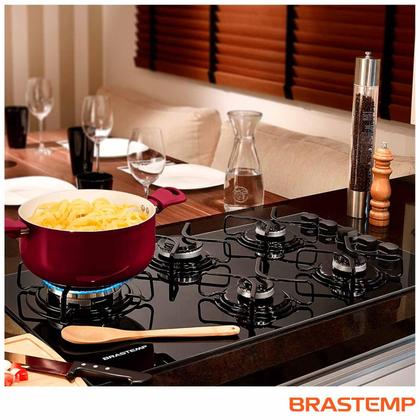 Cooktop Brastemp 5 Bocas com Quadrichama e Acendimento Super Automático Design Inteligente BDD85AE Imagem de Cooktop Brastemp 5 Bocas com Quadrichama e Acendimento Super Automático Design Inteligente BDD85AE