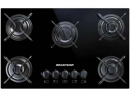 Imagem de Cooktop Brastemp 5 Bocas com Vidro Temperado Preto