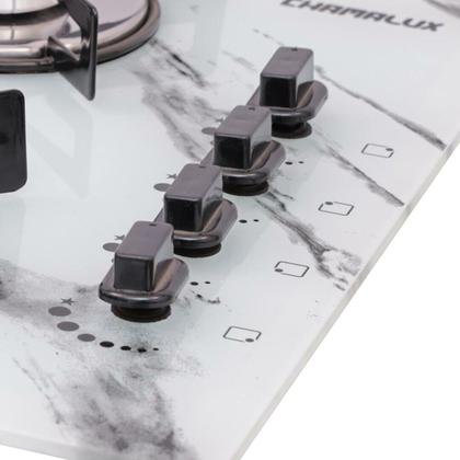 Imagem de Cooktop chamalux 4 bocas ultra chama marmore branco 785