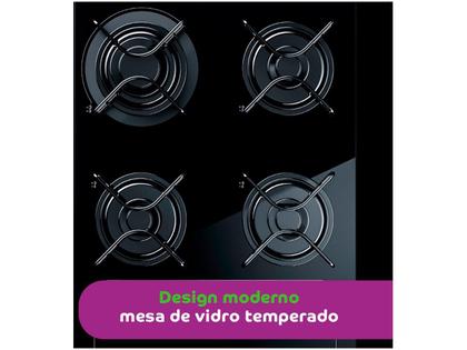 Cooktop Consul 4 Bocas com Grades Individuais - Acendimento Automático Facilite CD060AE Imagem de Cooktop Consul 4 Bocas com Grades Individuais