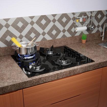 Imagem de Cooktop Dako Supreme a Gás 4 Bocas Acendimento Automático e Tripla Chama