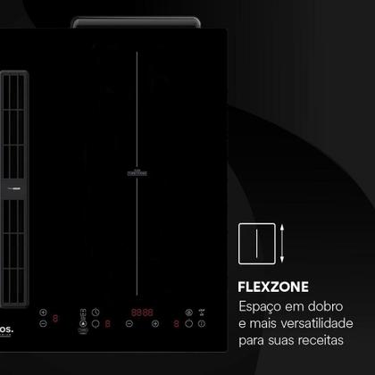 Imagem de Cooktop de Indução 2 Bocas EOS Premium com Coifa Embutida e Ions de Plasma EPCI02EC 220V