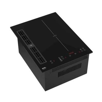 Imagem de Cooktop de Indução 2 Bocas EOS Premium com Coifa Embutida e Ions de Plasma EPCI02EC 220V