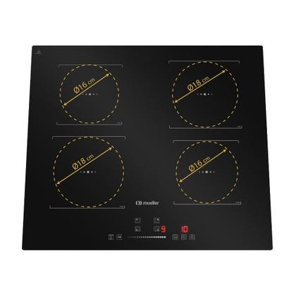 Imagem de Cooktop de Indução 4 Boca Mueller MCN4BK