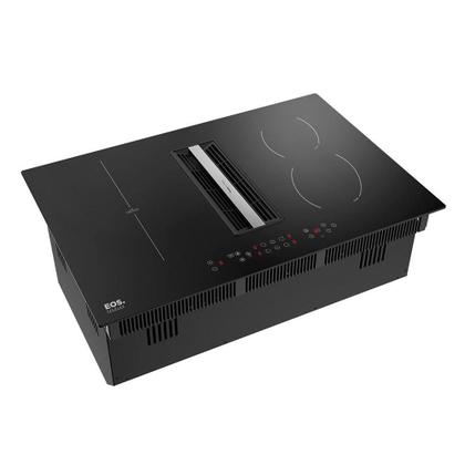 Imagem de Cooktop de Indução 4 Bocas EOS Premium com Coifa Embutida e Ions de Plasma EPCI04EC 220V