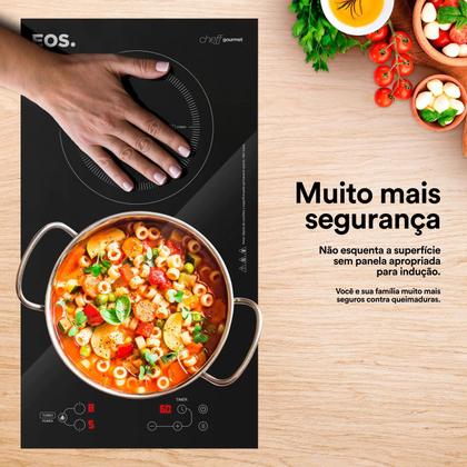 Cooktop de Indução Duas Bocas EOS ECI02EP 220V Imagem de Cooktop de Indução Duas Bocas EOS ECI02EP 220V