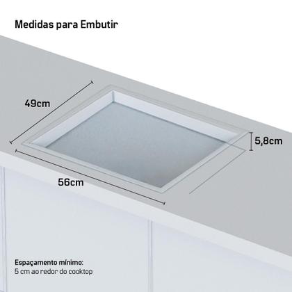 Cooktop De Indução Embutir HQ 4 Bocas Painel Touch Free Zone Preto 7000W HQ-IDE7004FZ 220V Imagem de Cooktop De Indução Embutir HQ 4 Bocas Painel Touch Free Zone Preto 7000W HQ-IDE7004FZ 220V
