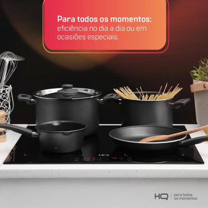Cooktop De Indução Embutir HQ 4 Bocas Painel Touch Free Zone Preto 7000W HQ-IDE7004FZ 220V Imagem de Cooktop De Indução Embutir HQ 4 Bocas Painel Touch Free Zone Preto 7000W HQ-IDE7004FZ 220V