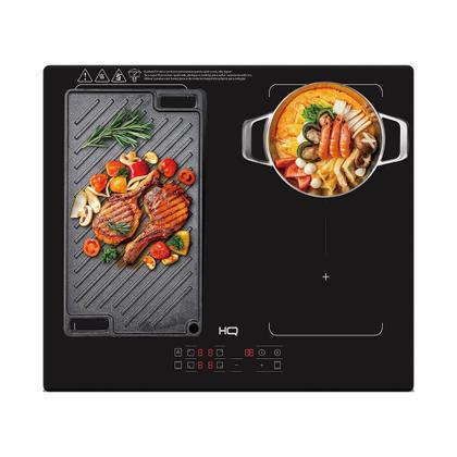 Cooktop De Indução Embutir HQ 4 Bocas Painel Touch Free Zone Preto 7000W HQ-IDE7004FZ 220V Imagem de Cooktop De Indução Embutir HQ 4 Bocas Painel Touch Free Zone Preto 7000W HQ-IDE7004FZ 220V