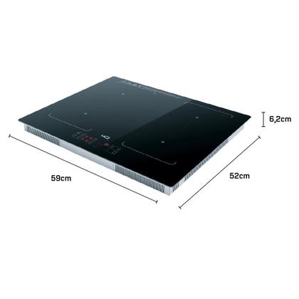 Cooktop De Indução Embutir HQ 4 Bocas Painel Touch Free Zone Preto 7000W HQ-IDE7004FZ 220V Imagem de Cooktop De Indução Embutir HQ 4 Bocas Painel Touch Free Zone Preto 7000W HQ-IDE7004FZ 220V