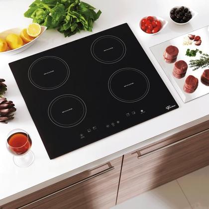 Imagem de Cooktop de Indução Fischer 4 Bocas com Touch Screen Vitrocerâmica 220V