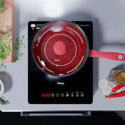 Imagem de Cooktop de Indução Philco PCT12P Painel Touch 10 Níveis Preto-Bivolt