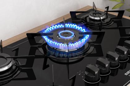 Imagem de Cooktop Electra Plus Itatiaia 5 Bocas Tripla Chamas Bivolt Preto