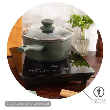 Imagem de Cooktop Elétrico Fogão Portátil Por Indução 01 Boca Touch Screen