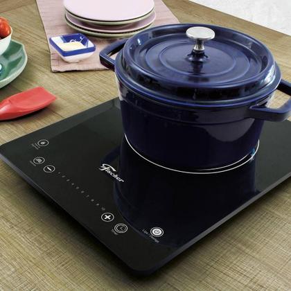 Imagem de Cooktop Fischer 1 Boca Indução Mesa em Vitrocerâmica Preto 220V (26884-59097)