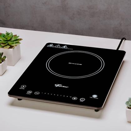 Imagem de Cooktop Fischer 1 Boca Indução Mesa em Vitrocerâmica Preto 220V (26884-59097)