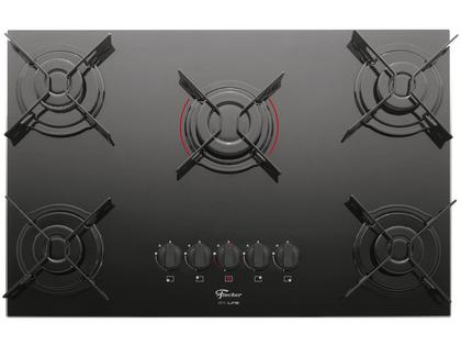 Imagem de Cooktop Fischer Fit Line Mesa de Vidro 5 Bocas  Bivolt