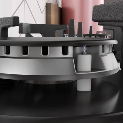 Imagem de Cooktop Fit Line Fischer 5 Bocas Tc Trempe Iron Vidro Preto Bivolt 36325102672