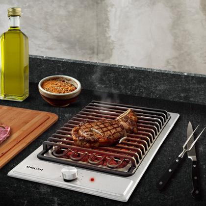 Imagem de Cooktop Inox Barbecue Churrasqueira Com Grelha Suggar 220V