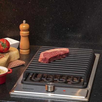 Imagem de Cooktop Inox Barbecue Churrasqueira Com Grelha Suggar 220V