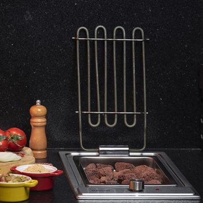 Imagem de Cooktop Inox Barbecue Churrasqueira Com Grelha Suggar 220V