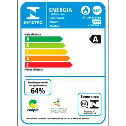 Imagem de Cooktop Itatiaia 4 Bocas Essencial com Acendimento Automático
