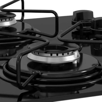 Imagem de Cooktop Itatiaia 4 Bocas Essencial Mesa De Vidro Preto - Bivolt