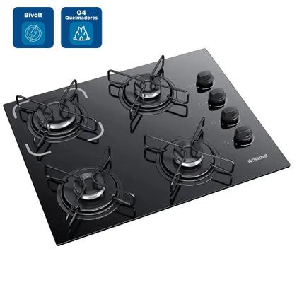 Imagem de Cooktop Itatiaia 4 Bocas Essencial Preto - Bivolt