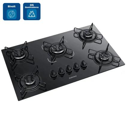 Imagem de Cooktop Itatiaia 5 Bocas Essencial Preto - Bivolt