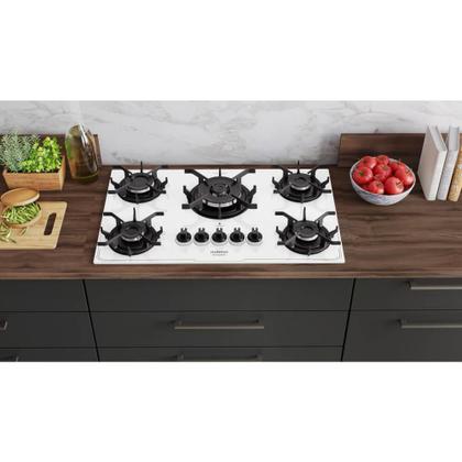 Imagem de Cooktop Itatiaia 5 bocas Itamaster Superautomático Branco - Bivolt