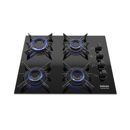Imagem de Cooktop Itatiaia Electra Plus 4 Bocas Vidro Temperado Preto Bivolt